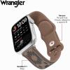 imageWrangler quotAztec Trailquot Silicone Band for Apple Watch Western Aztec Pattern Fits all Apple Watch Series and SizesBrown
