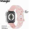 imageWrangler quotAztec Trailquot Silicone Band for Apple Watch Western Aztec Pattern Fits all Apple Watch Series and SizesLight Pink