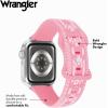 imageWrangler quotAztec Trailquot Silicone Band for Apple Watch Western Aztec Pattern Fits all Apple Watch Series and SizesPink