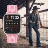 imageWrangler quotAztec Trailquot Silicone Band for Apple Watch Western Aztec Pattern Fits all Apple Watch Series and SizesPink