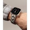 imageWrangler quotAztec Trailquot Silicone Band for Apple Watch Western Aztec Pattern Fits all Apple Watch Series and SizesWhite