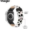 imageWrangler quotRanch Riderquot Calf Hair Studded Band for Apple Watch Western Leather Fits all Apple Watch Series and SizesBlack  White
