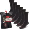 imageWrangler  Mens Socks  Cushion Work Crew Socks Size 612Black