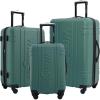 imageWrangler 3 Piece Astral Travel Luggage Set SharkskinSage Brush