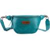 imageWrangler Large Fanny Packs for Women Waist Bag Travel Belt Bags Crossbody Sling PurseATorquise