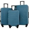 imageWrangler Maverick 3 Piece Luggage Set Blue HeavenBlue Heaven