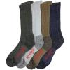 imageWrangler Mens Riggs UltraDri Moisture Wicking Crew Boot Socks 4 PairsAssorted