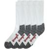 imageWrangler Mens Riggs UltraDri Moisture Wicking Crew Boot Socks 4 PairsWhite