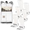 imageWrangler Ryder Western Cowboy Boot Socks for Men  Over Calf Cushioned Sole MoistureWicking Durable DesignWhite