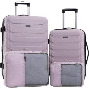 imageWrangler 5 Piece Luggage ampamp Travel Accessories Set BlueBurnished Lilac