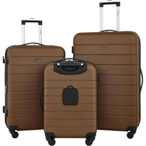 imageWrangler Smart Luggage Set with Cup Holder and USB Port Navy Blue 2 PieceToffee